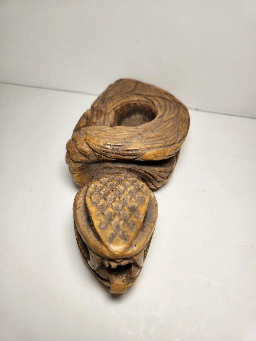 Toltec Flint Rattlesnake Statue - 3rd Century BCE to 12th Century CE | Rare Pre-Columbian Find
