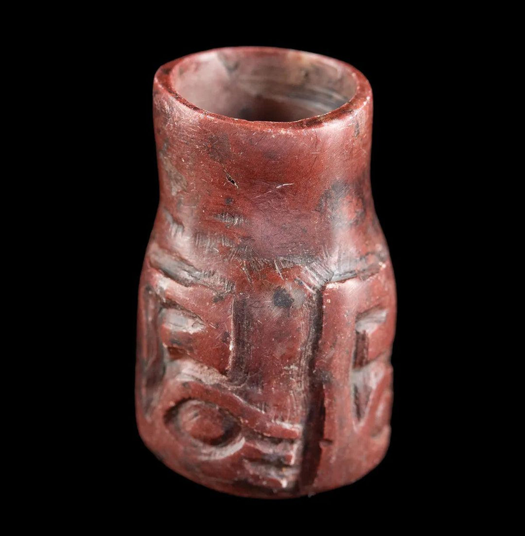 Chavin Jasper Cupisnique Jar - 13th to 5th Century BCE | Pre-Columbian Ritualistic Artifact