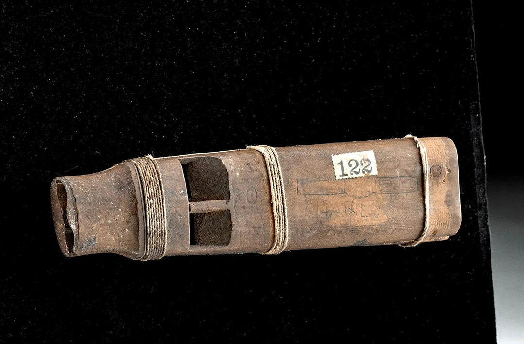 Native American Kwakiutl Cedar Whistle - 1840 to 1860 CE | Historical Cincinnati Museum