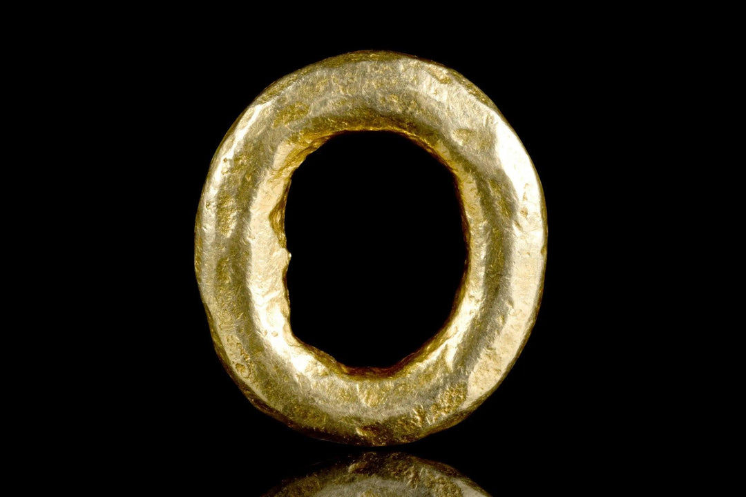 Viking Heavy Hack Gold Ring - 10th to 12th Century CE | Majestic Treasure with Hefty Allure