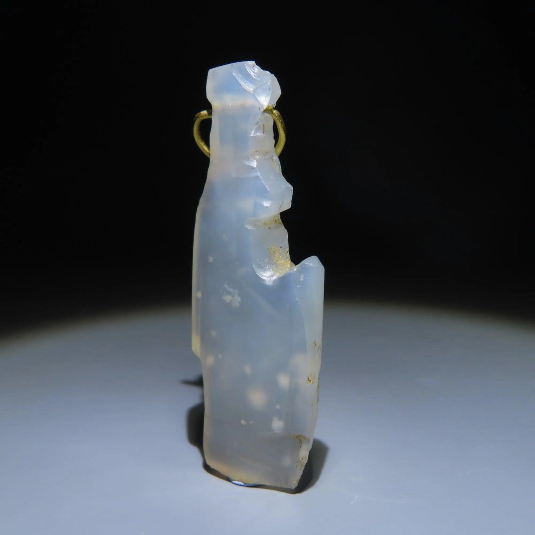 Ancient Egyptian Blue Chalcedony Amulet of Nephthys - 7th to 4th Century BCE | Antonovich Collection