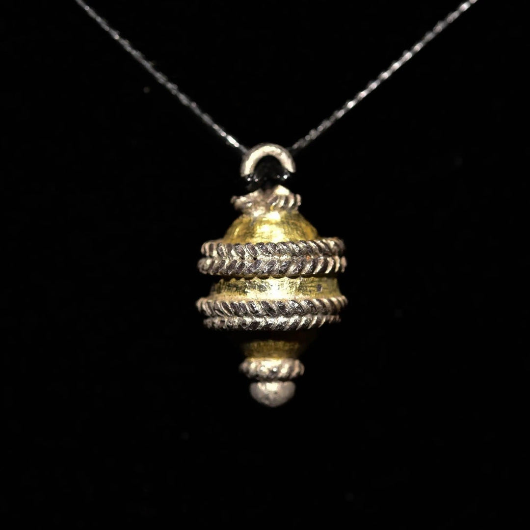 Viking Silver & Gold-Plated Sphere Pendant - 9th to 12th Century CE | Wearable Antique Elegance