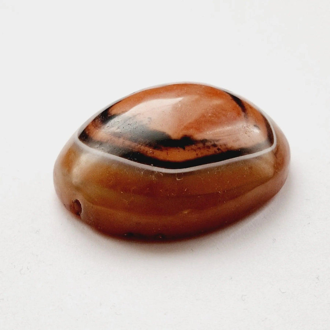 Indus Valley Natural Banded Agate "Eye Bead" Pectoral Talisman - 4500 Years Old | Zelnik Collection