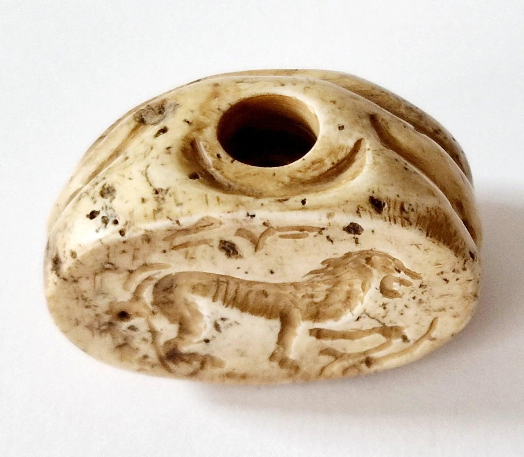 Parthian Soapstone Wolf Seal with Wolf Intaglio - Almost 2000 Years Old | Zelnik Collection