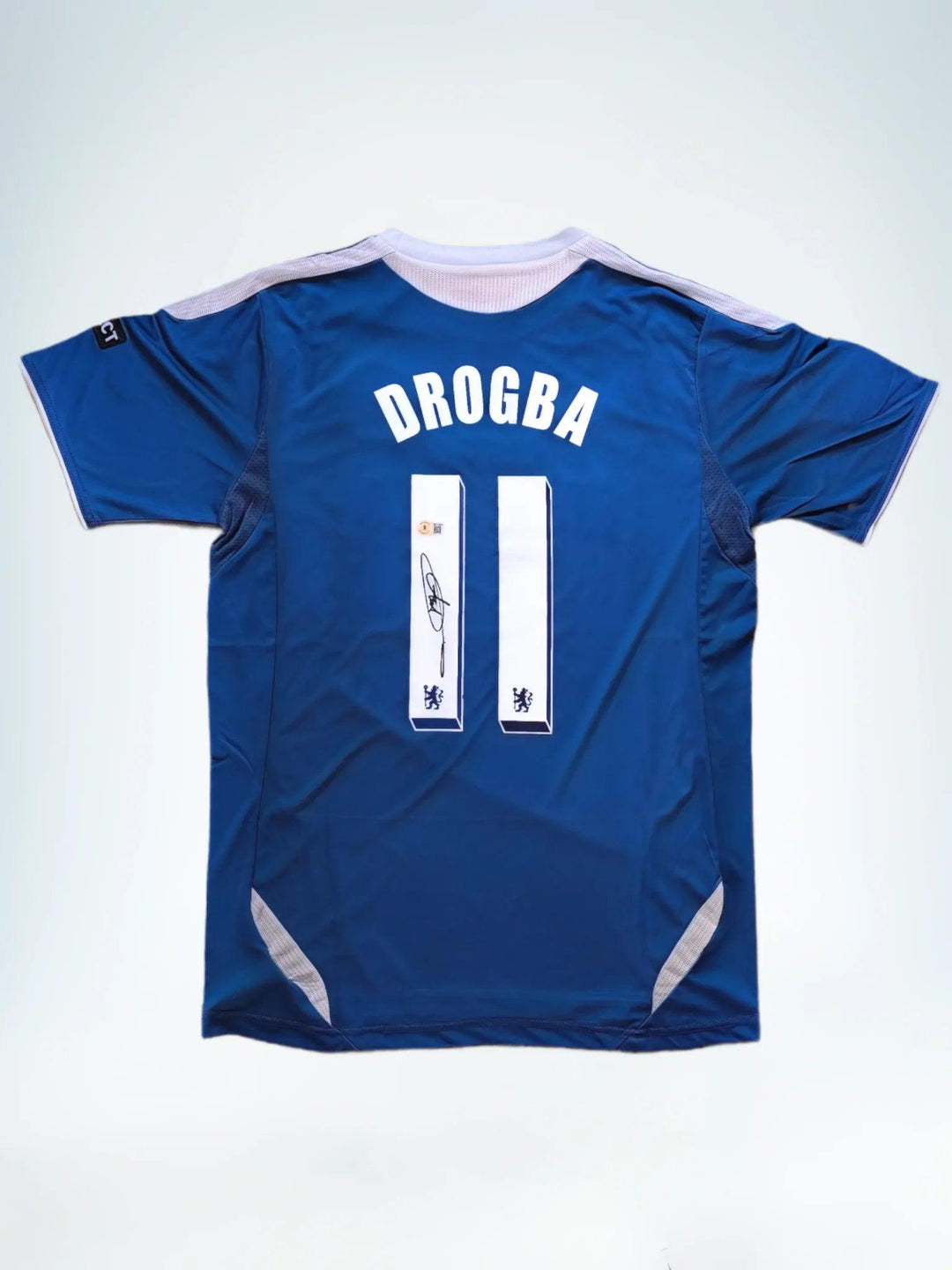 Didier Drogba 11 Chelsea 2011-2012 Home - Signed Soccer Shirt | Historic Champions League Final