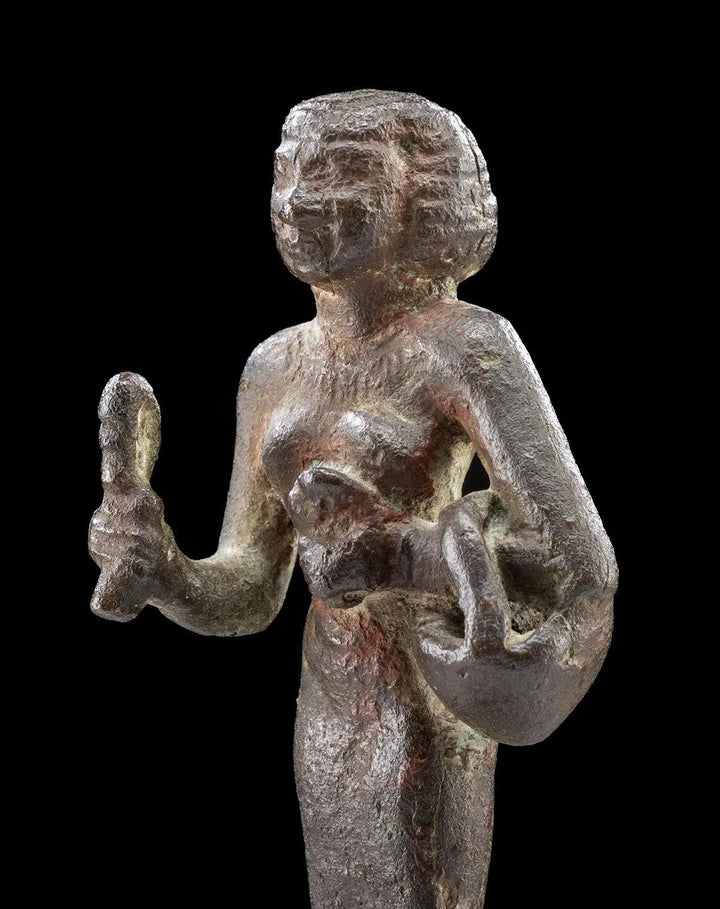 Bronze Priestess of Bastet Statue - 22nd Dynasty | Royal Athena & Exhibited