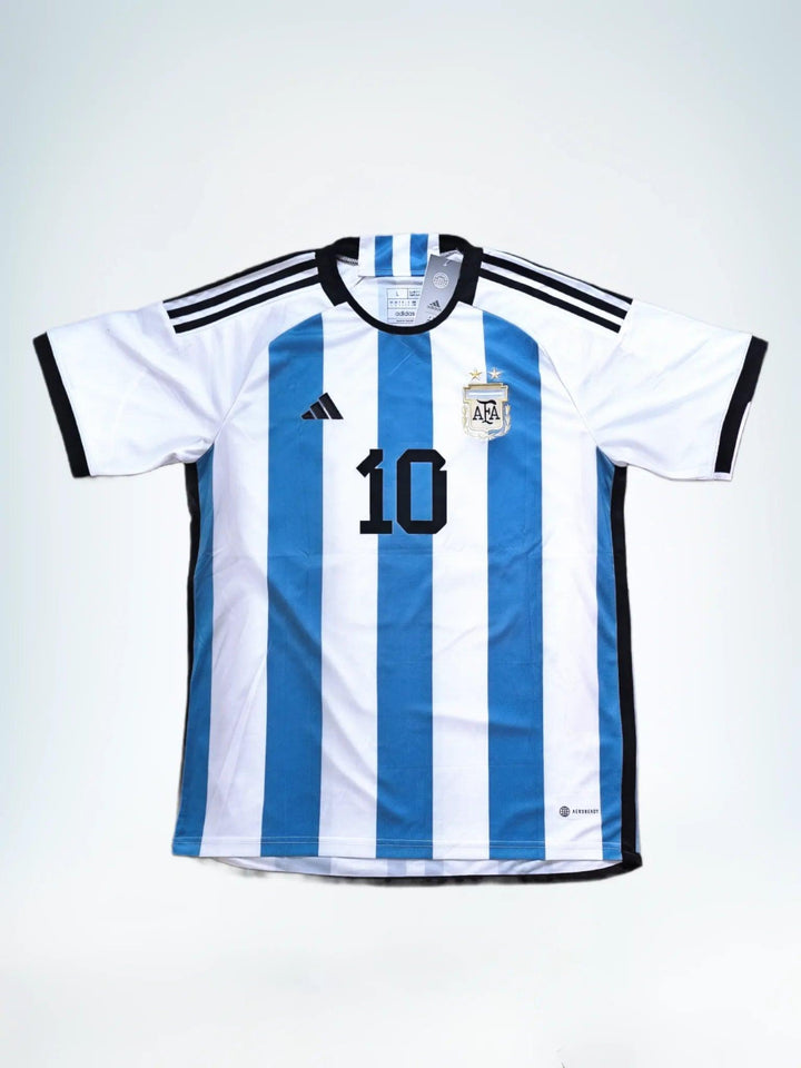 Messi 10 Argentina 2022 World Cup Jersey - Signed & Authenticated | World Champion