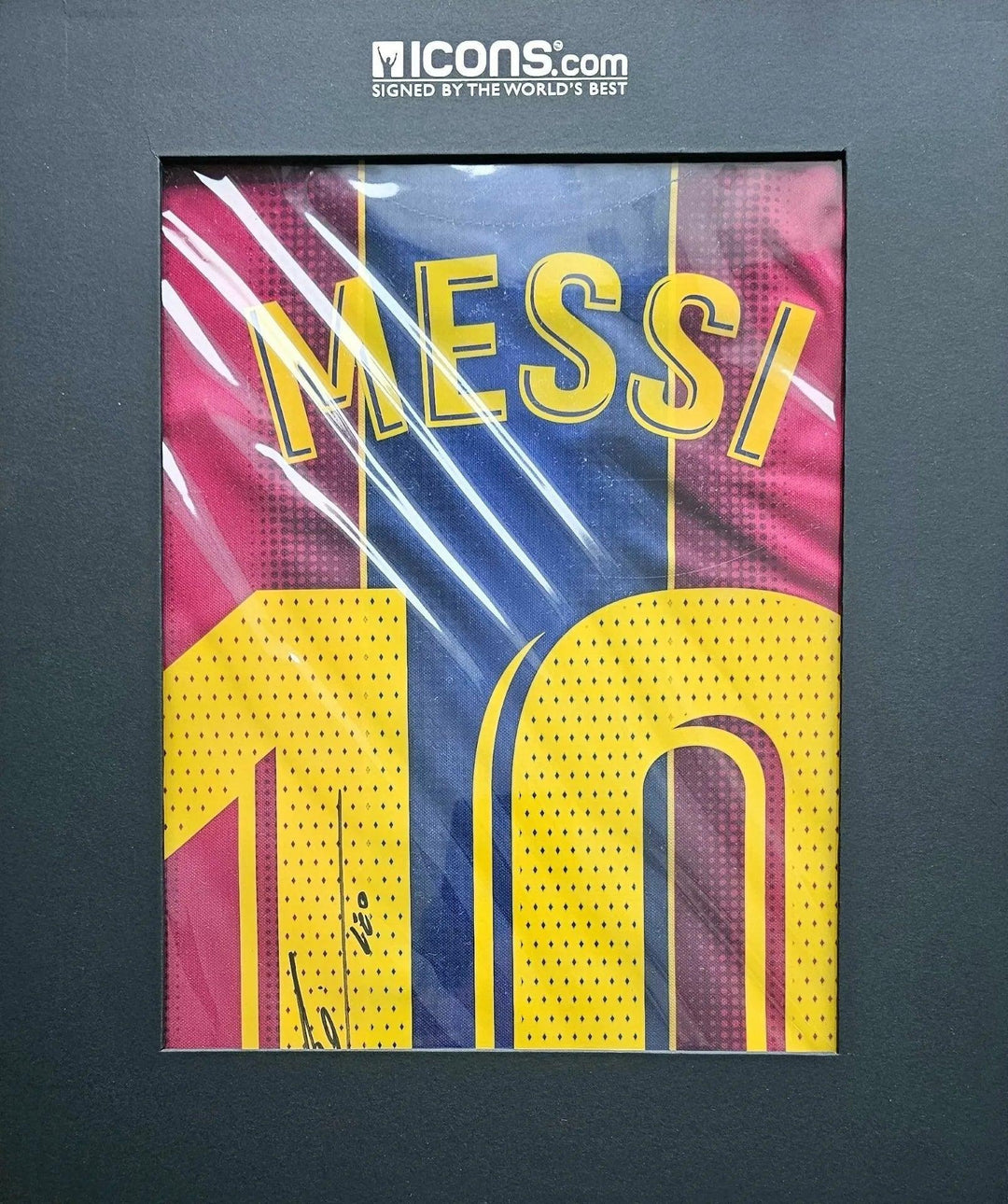 Lionel Messi 10 Barcelona 2020-2021 Home - Signed Soccer Shirt | ICONS Certification