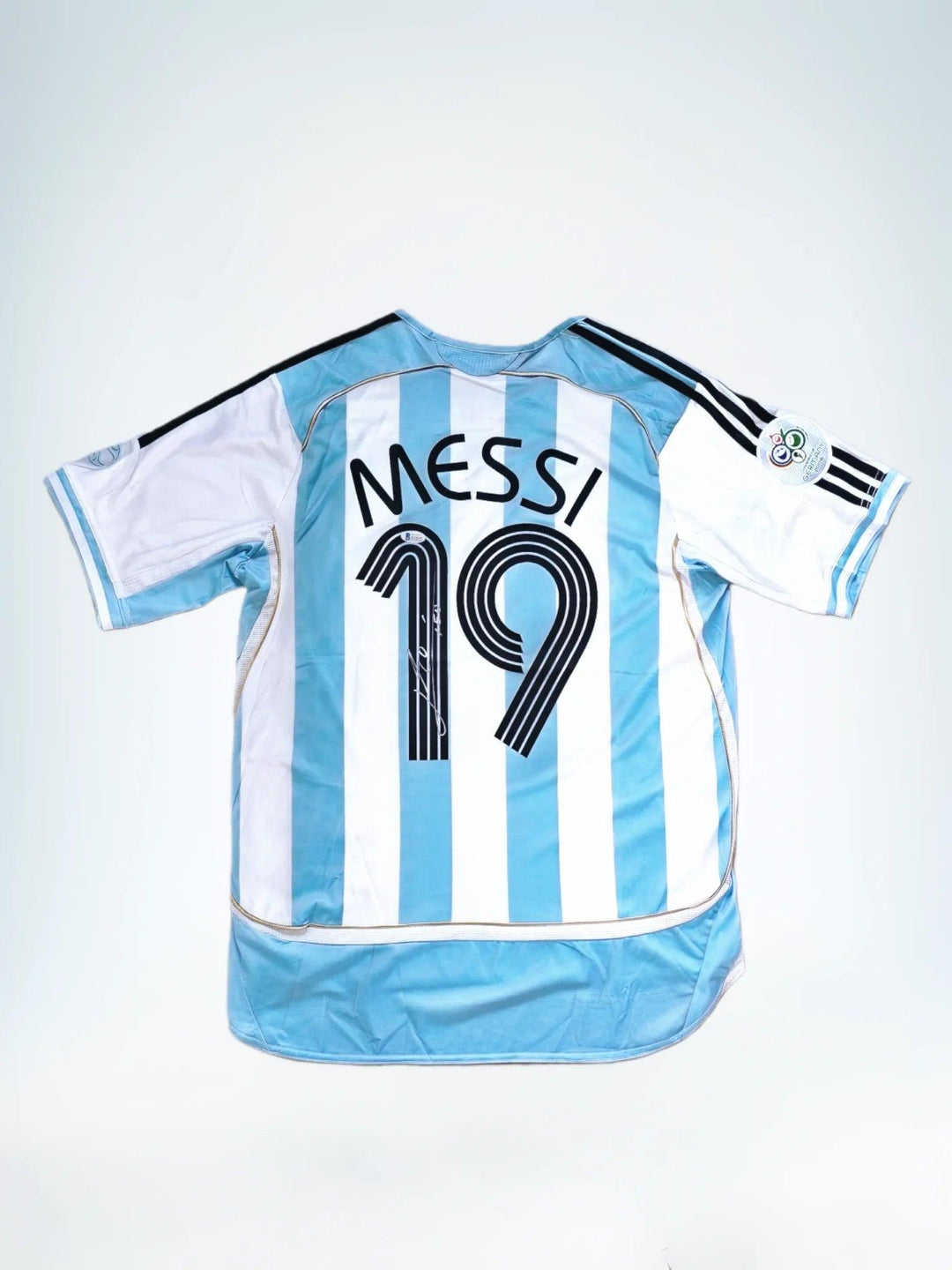 Messi 19 Argentina 2006 World Cup Jersey - Signed Debut | Beckett COA
