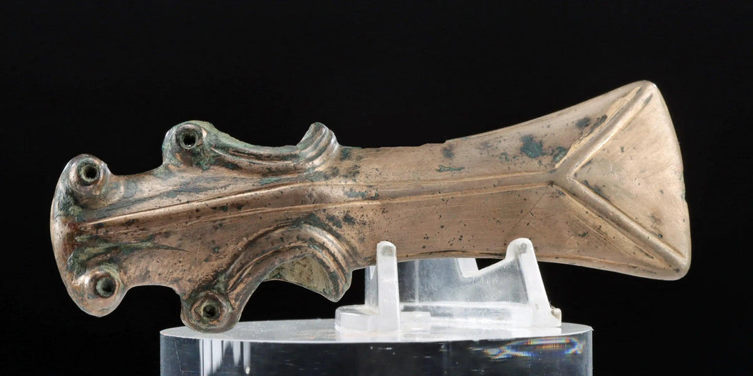Luristan Bronze Age Copper Axe Head - 12th to 8th Century BCE | Exceptional Artistry