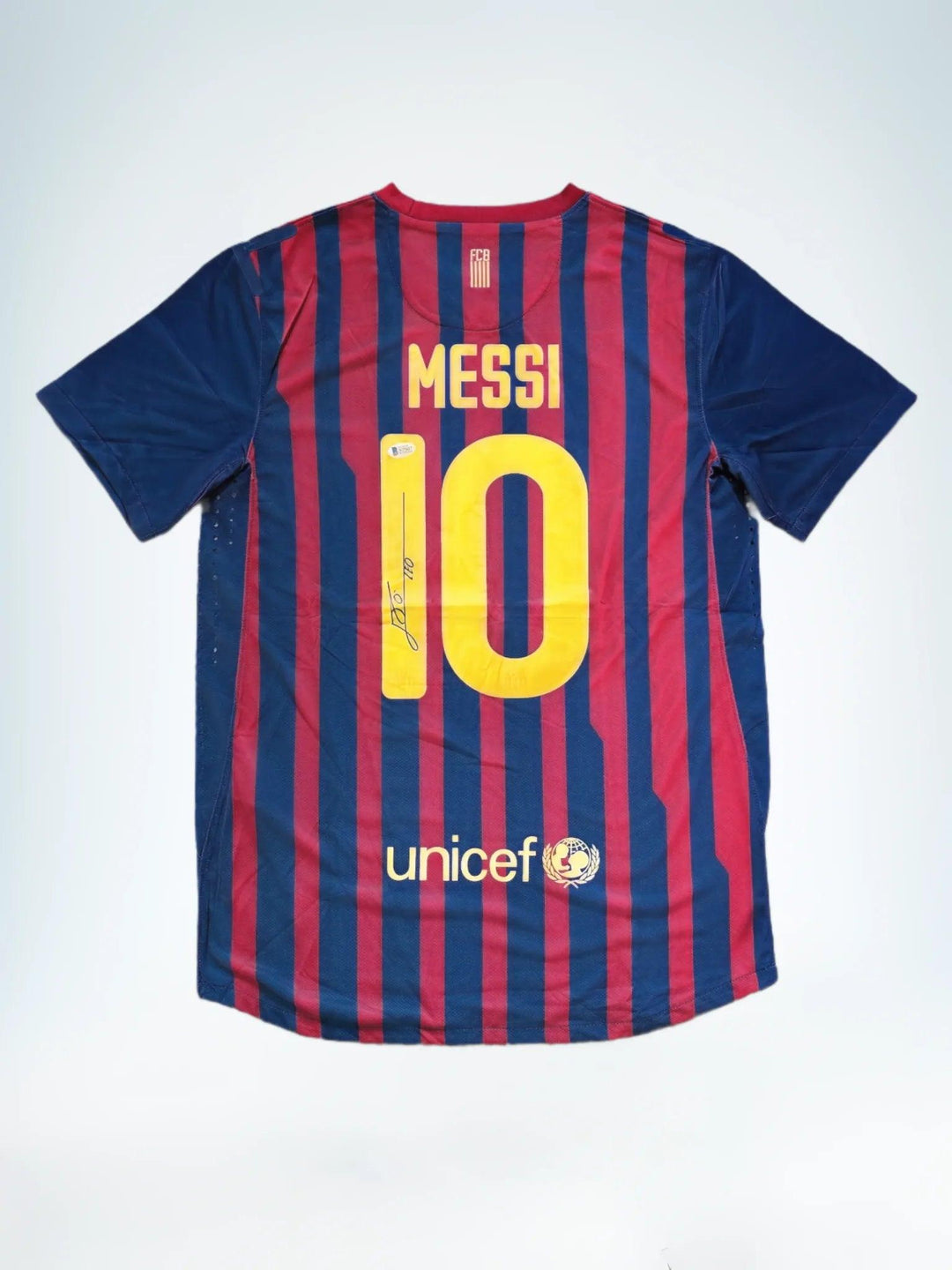 Lionel Messi 10 FC Barcelona 2011-2012 - Signed Soccer Jersey | Historic 91-Goal Record