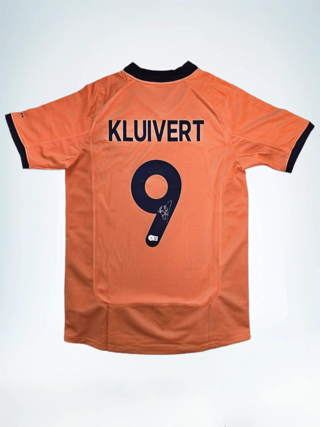 Patrick Kluivert 9 Netherlands Euro 2000 Home - Signed Soccer Shirt | Dutch Legend