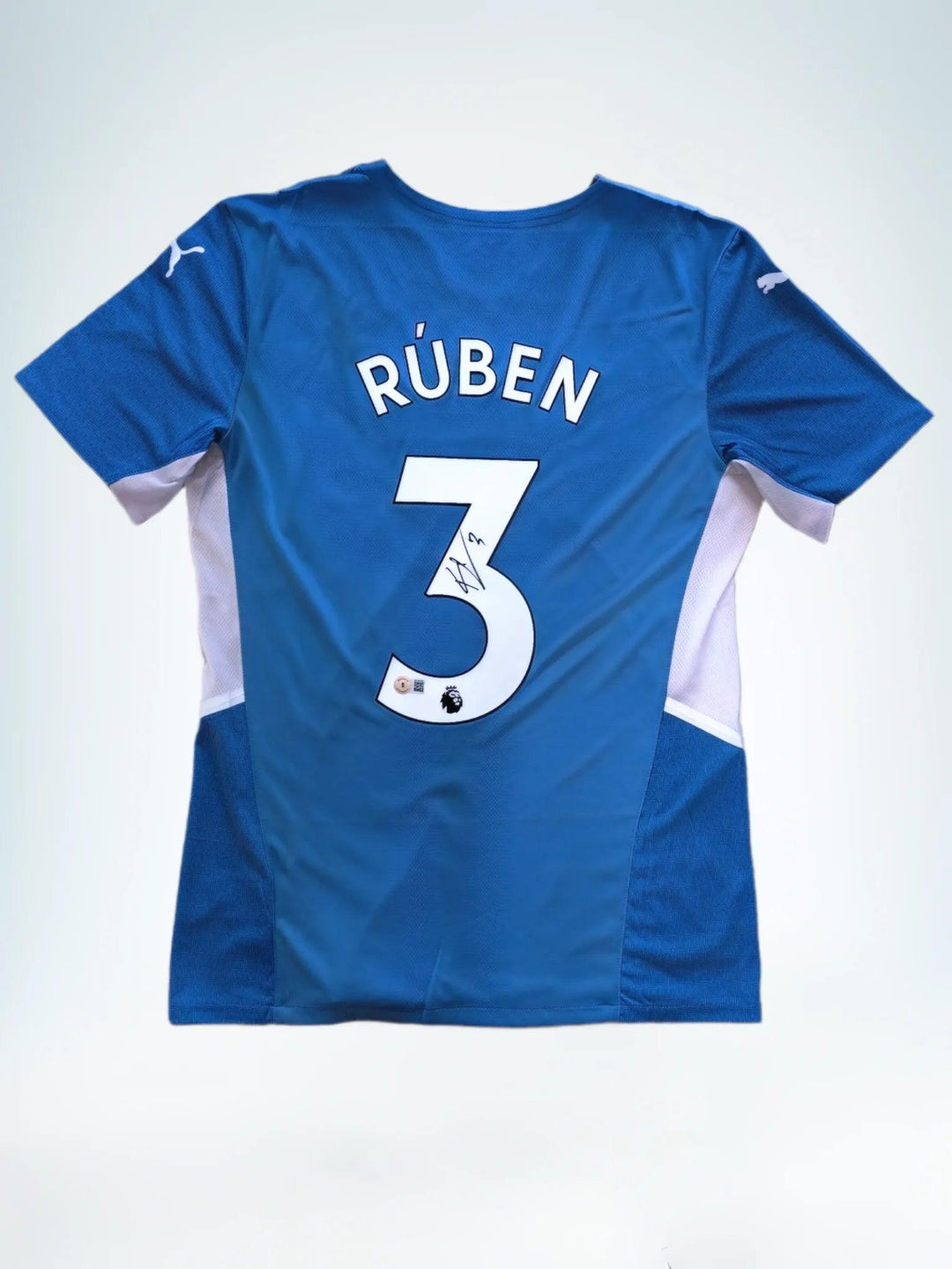 Rúben Dias 3 Manchester City 2021-2022 Home - Signed Soccer Shirt | Premier League Standout