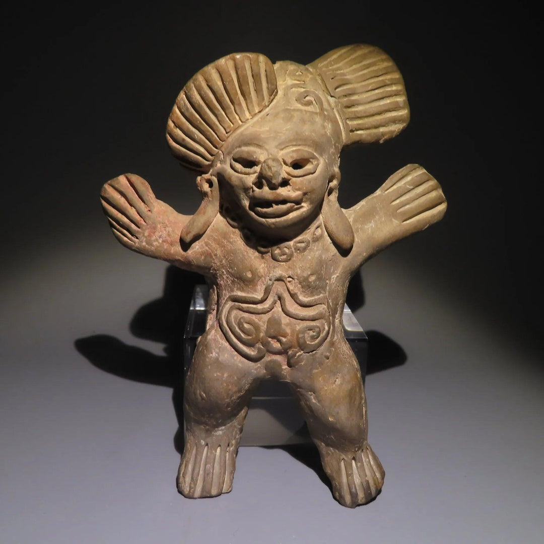 Teotihuacan Terracotta Whistle Figure - 4th to 8th Century CE | Very Rare and Published