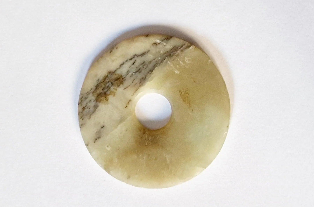 Ancient Chinese Jade Bi Travelling Ritual Disc - 2nd to 1st Millenium BCE | Zelnik Collection