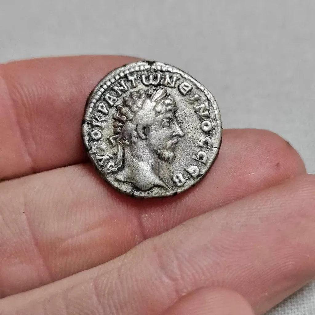 Greek Silver Drachm of Marcus Aurelius - 161 CE to 180 CE | Exceptionally Thick