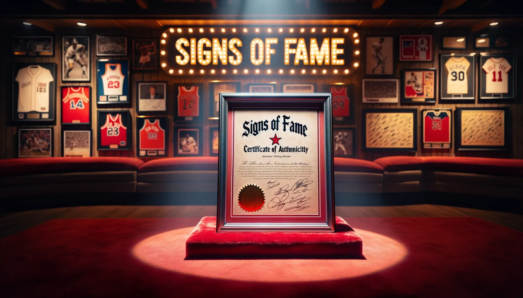 Signs of Fame COA: Genuine Collector's Items