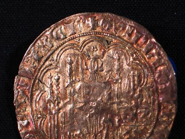 Netherlands Golden Shield - 1349-1389 CE | Rare Medieval Clinckaert Willem V