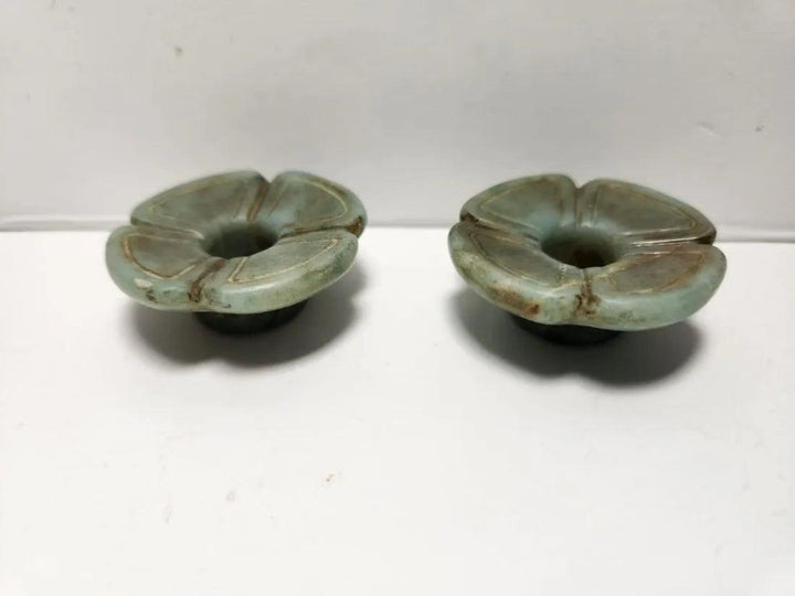 Teotihuacan Jade Ear Spools - 7th to 12th Century CE | Pre-Columbian Malone Collection