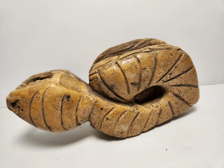 Toltec Flint Rattlesnake Statue - 3rd Century BCE to 12th Century CE | Rare Pre-Columbian Find