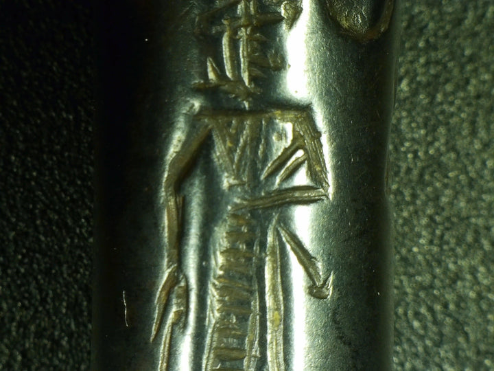 Rare Babylonian Hematite Cylinder Seal - Ancient Artifact