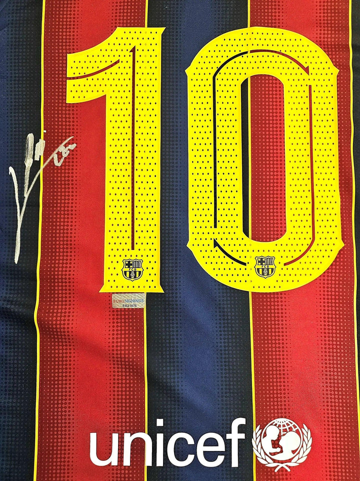 Lionel Messi 10 Barcelona 2020-2021 Home - Signed Soccer Shirt | Final Barça Season