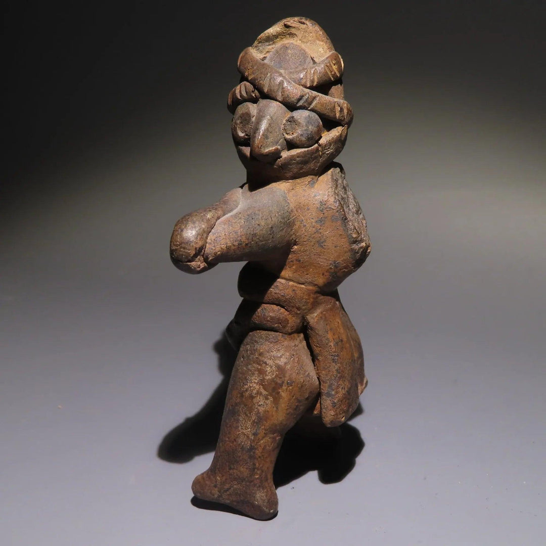 Nayarit Terracotta Slingshot Warrior Figure - 8th to 3rd Century BC | Published & Exhitbited