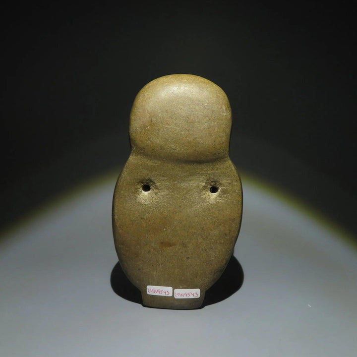 Mapuche Green Stone Owl Figure - 13th to 15th Century CE | Cronier Collection