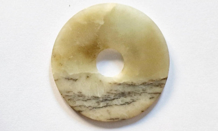 Ancient Chinese Jade Bi Travelling Ritual Disc - 2nd to 1st Millenium BCE | Zelnik Collection