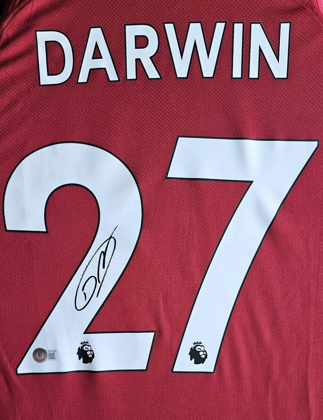 Darwin Núñez 27 Liverpool 2022-2023 Home - Signed Soccer Shirt | Striker's Edition