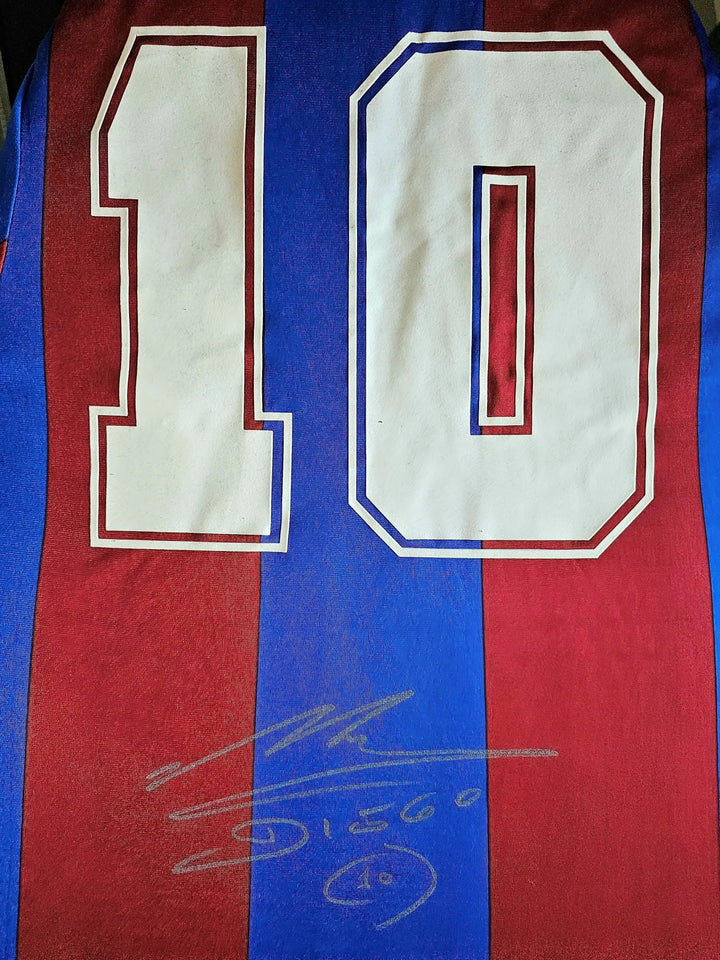 Diego Maradona 10 Barcelona 1982-1983 Home - Signed Soccer Shirt | Exclusive Framed Memorabilia