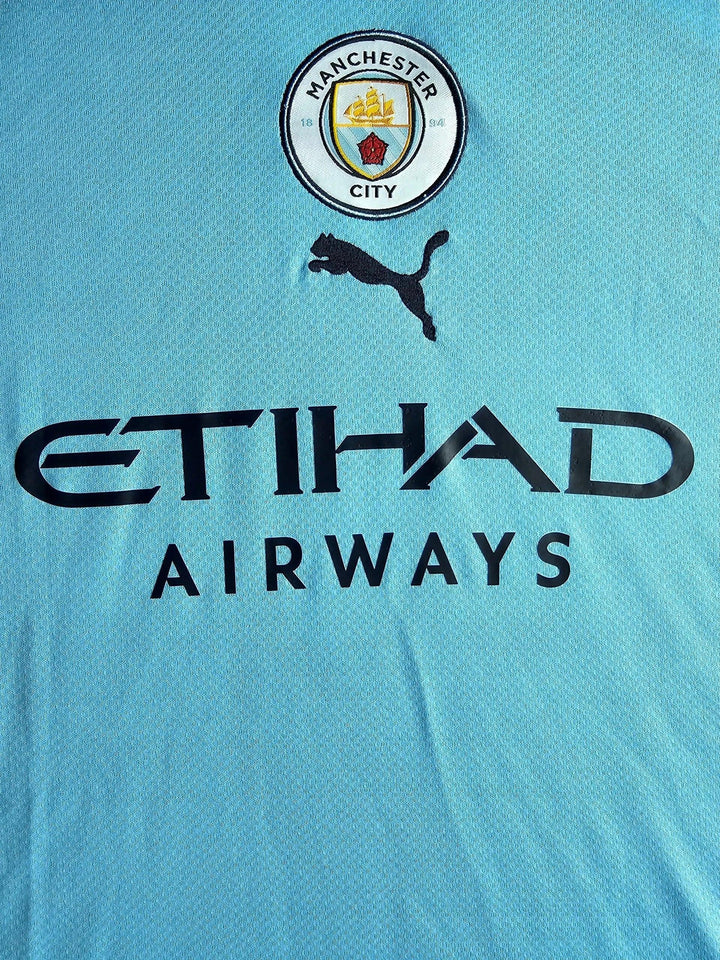 Erling Braut Haaland 9 Manchester City 2022-2023 Home - Signed Soccer Shirt | Champions League Edition