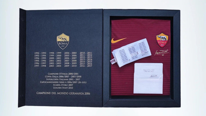 Francesco Totti 10 Roma - Player Issued Shirt | Exclusive Christmas Box