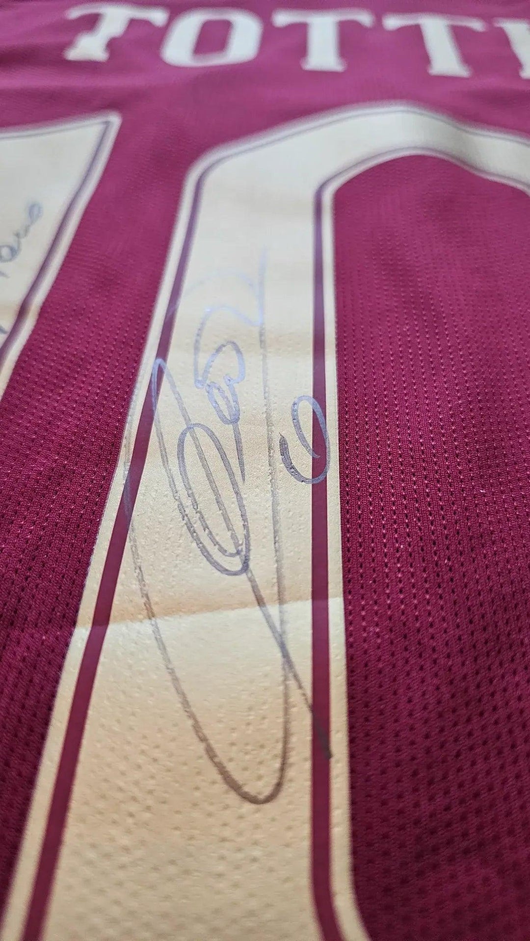 Francesco Totti 10 Roma - Player Issued Shirt | Extremely Rare Farewell Dinner Box