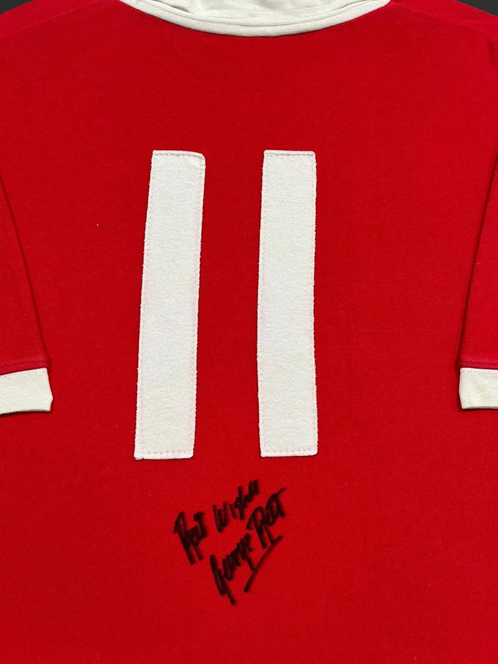 George Best 11 Manchester United 1963-1974 - Signed Soccer Shirt | Firma Stella