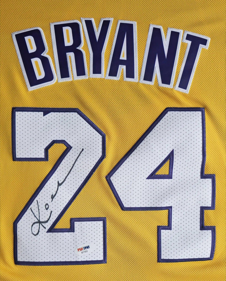 Kobe Bryant 24 LA Lakers 2006-2007 Home - Signed Basketball Jersey | NBA Box