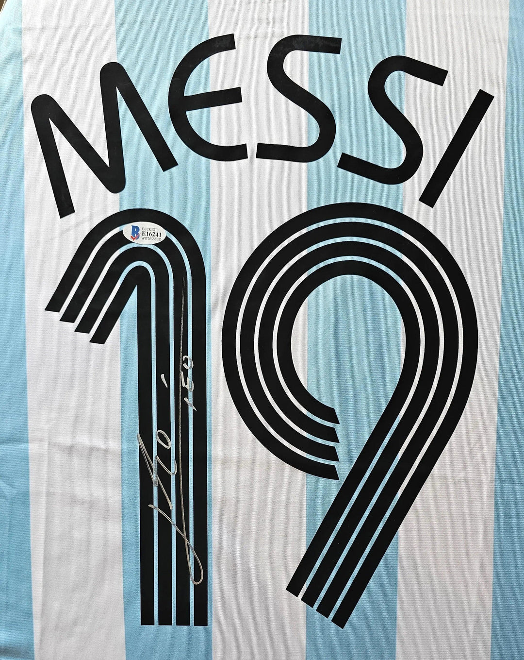 Messi 19 Argentina 2006 World Cup Jersey - Signed Debut | Beckett COA