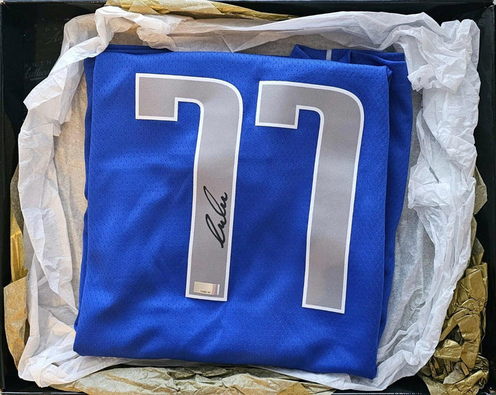 Luka Dončić 77 Dallas Mavericks 2020-2021 - Signed Navy Blue Jersey | Panini Authenticated