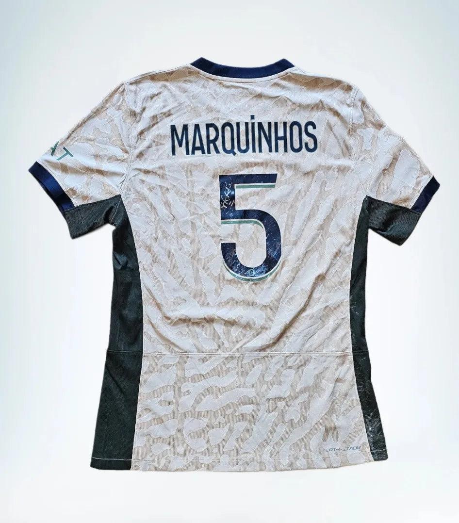 Marquinhos 5 Paris Saint-Germain 2023-2024 Away - Signed Soccer Shirt | Match-Worn Victory