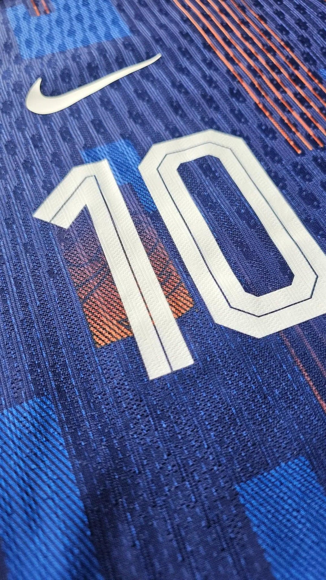 Memphis Depay 10 Holland Euro 2024 Away - Match Worn Shirt Signed | Iconic Hairband Game