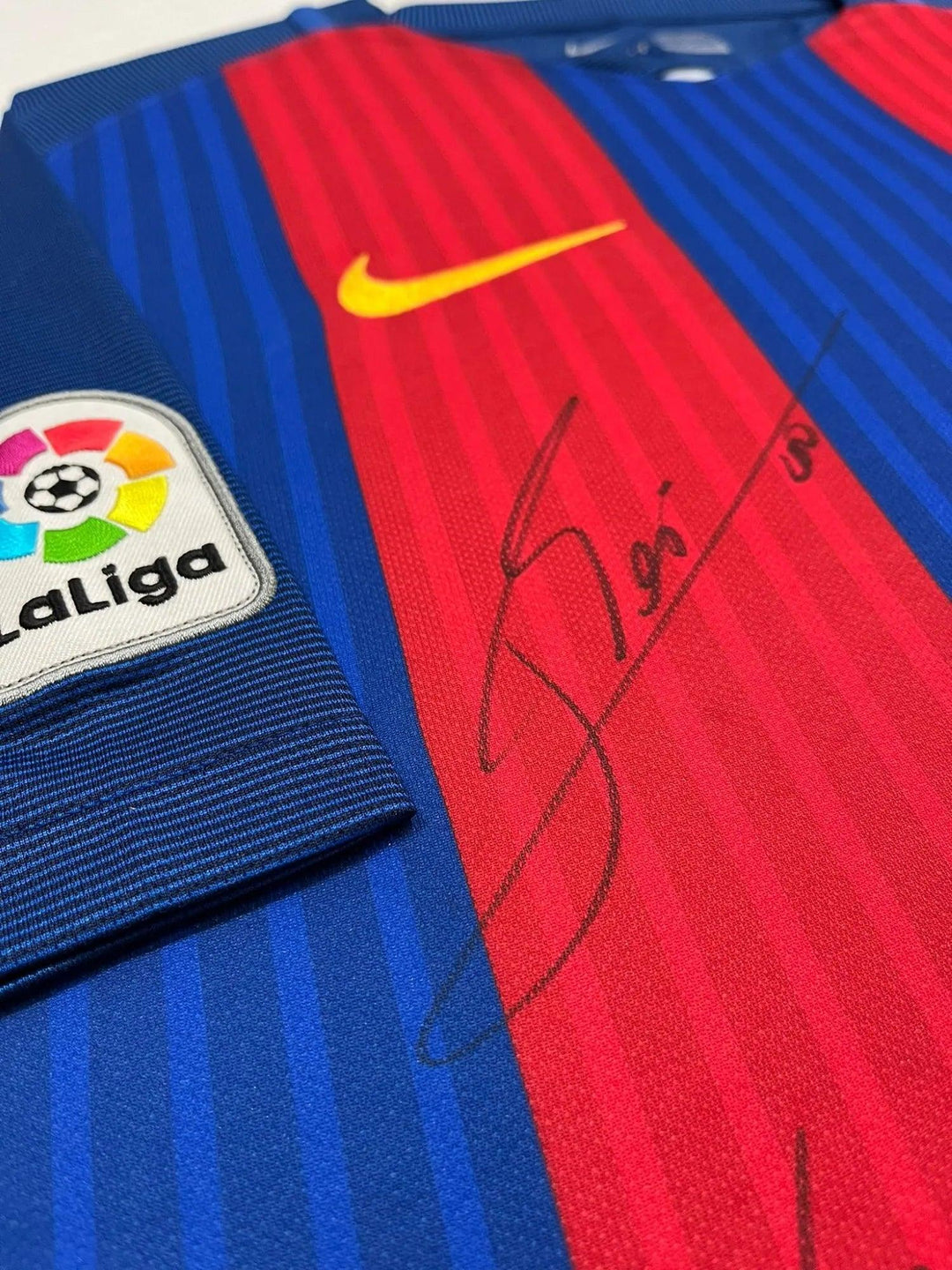 Messi Suarez Neymar MSN Barcelona 2016-2017 - Signed Soccer Shirt | Firma Stella