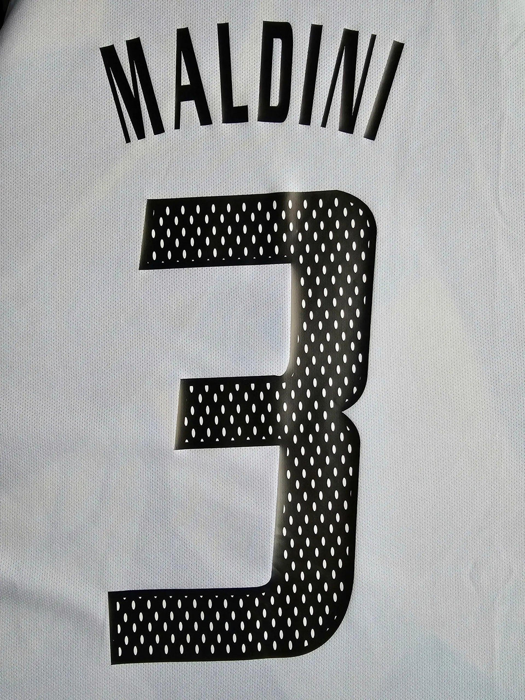 Paolo Maldini 3 AC Milan 2002-2003 Home - Signed Soccer Shirt | UEFA Champions League Final