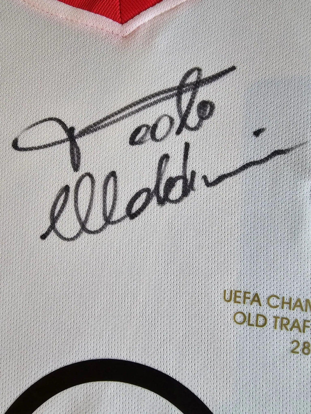 Paolo Maldini 3 AC Milan 2002-2003 Home - Signed Soccer Shirt | UEFA Champions League Final