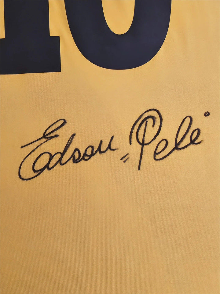 Pele 10 Brazil 1970 Home - Signed Soccer Shirt | World Cup Icon with Premium Frame