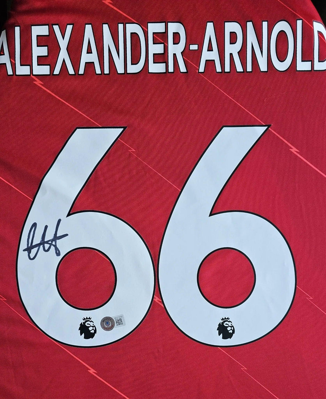 Trent Alexander-Arnold 66 Liverpool 2021-2022 Home - Signed Soccer Shirt | Premier League Prodigy