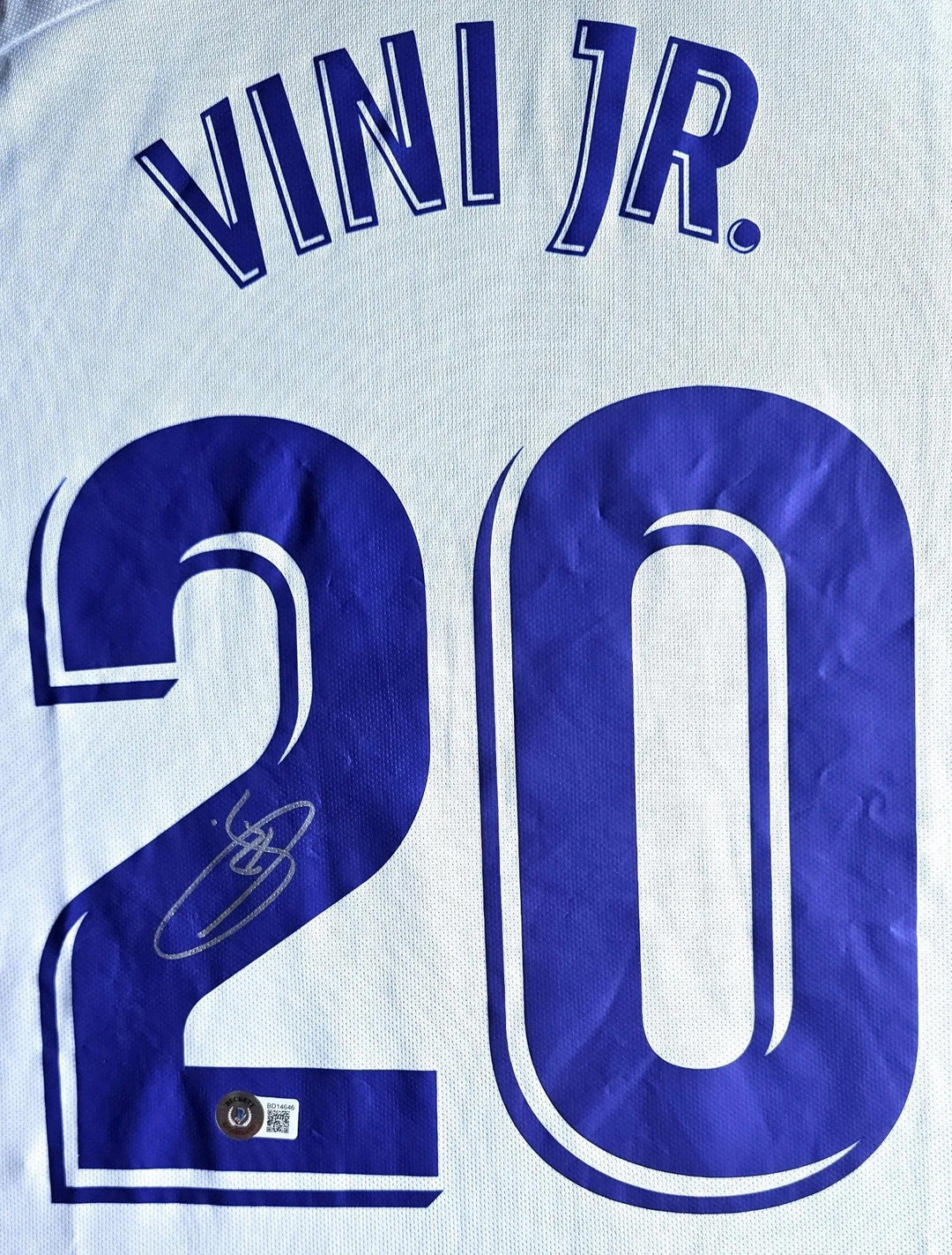 Vinicius Jr 20 Real Madrid 2021-2022 Home - Signed Soccer Shirt | Future of Madridismo