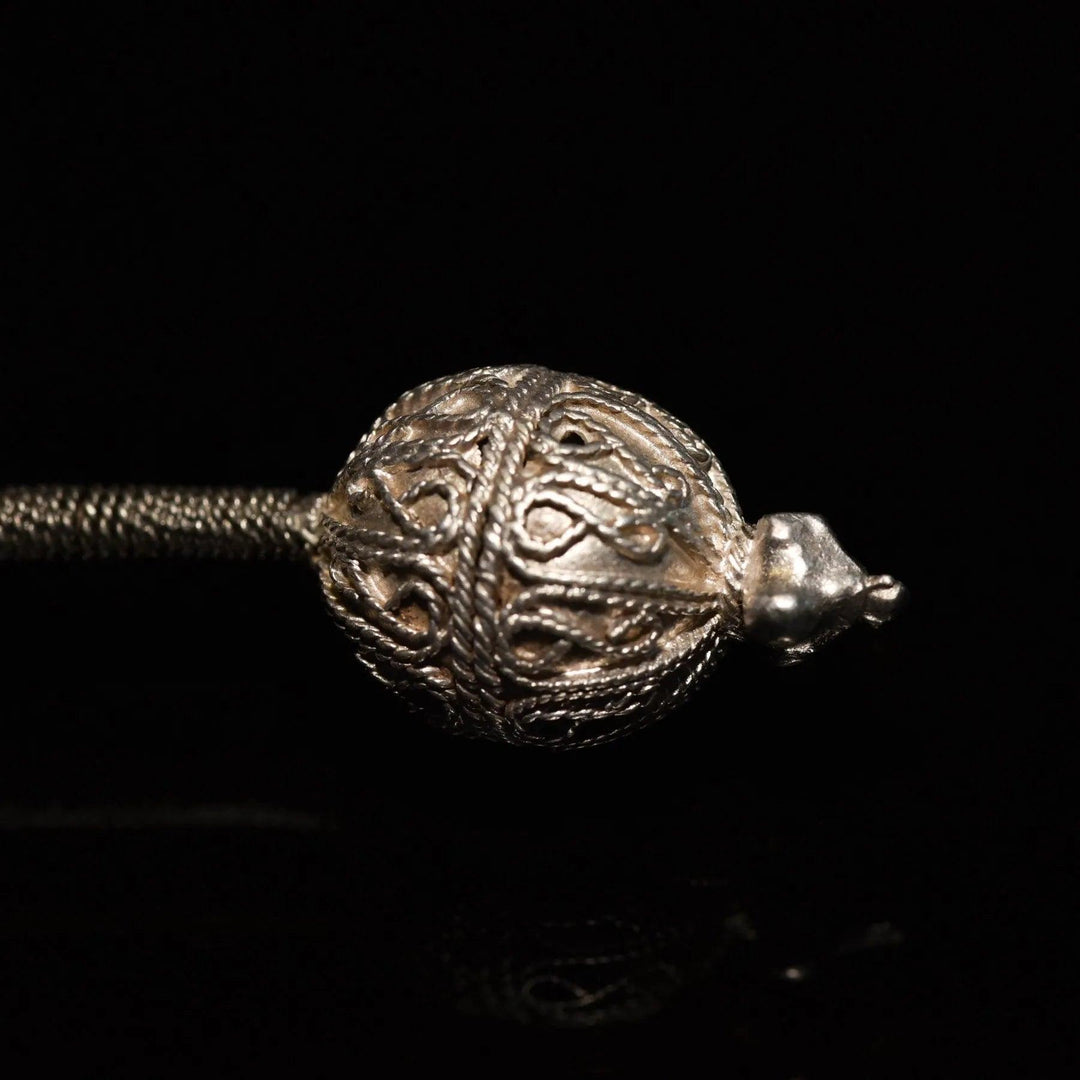 Medieval Bulgarian Silver Earring - 14th Century CE | Elite Jewelry