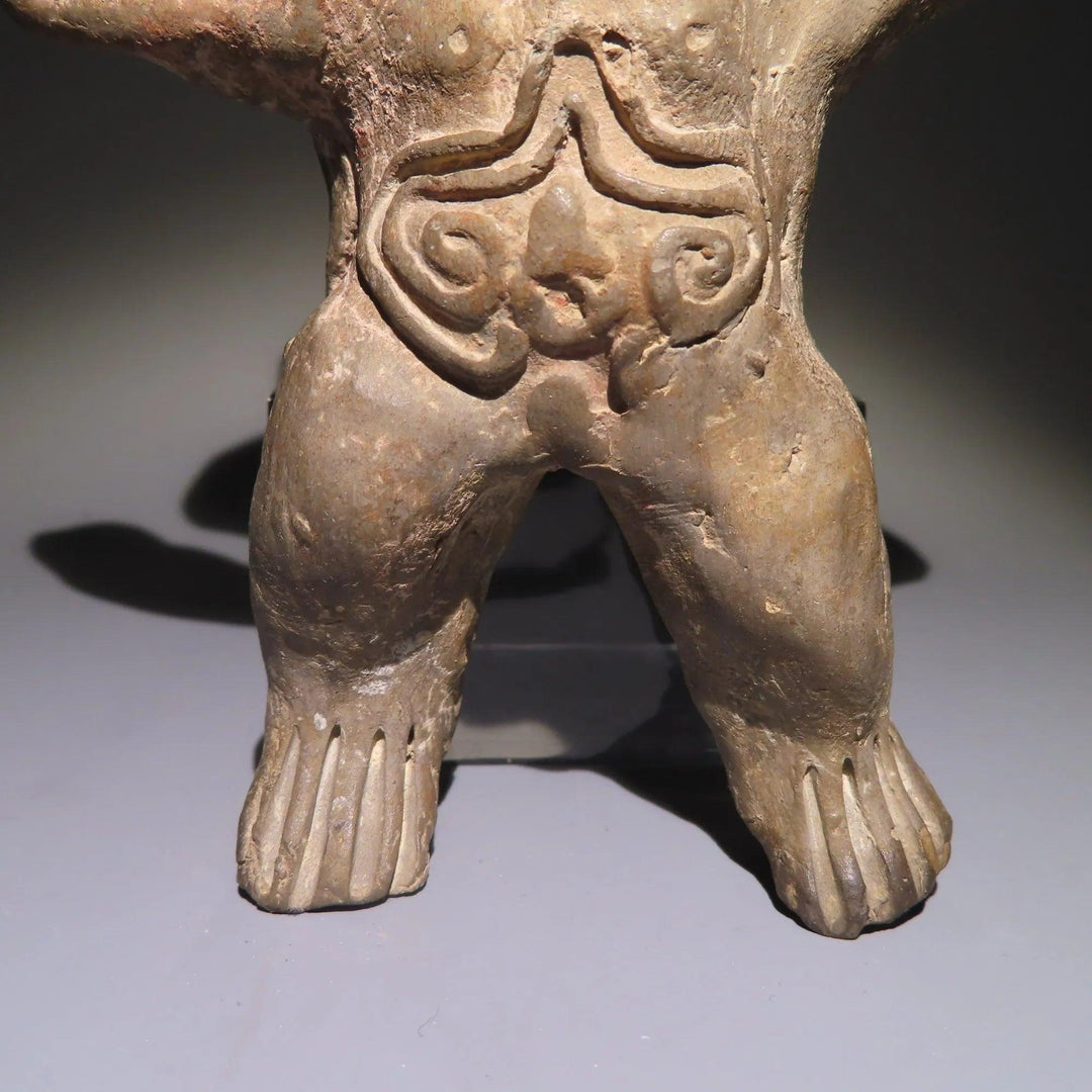 Teotihuacan Terracotta Whistle Figure - 4th to 8th Century CE | Very Rare and Published