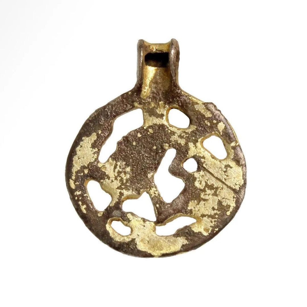 Viking Gilded Bronze Beast Pendant - 10th to 11th Century CE | Riddarholmen Rus