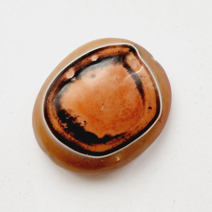 Indus Valley Natural Banded Agate "Eye Bead" Pectoral Talisman - 4500 Years Old | Zelnik Collection